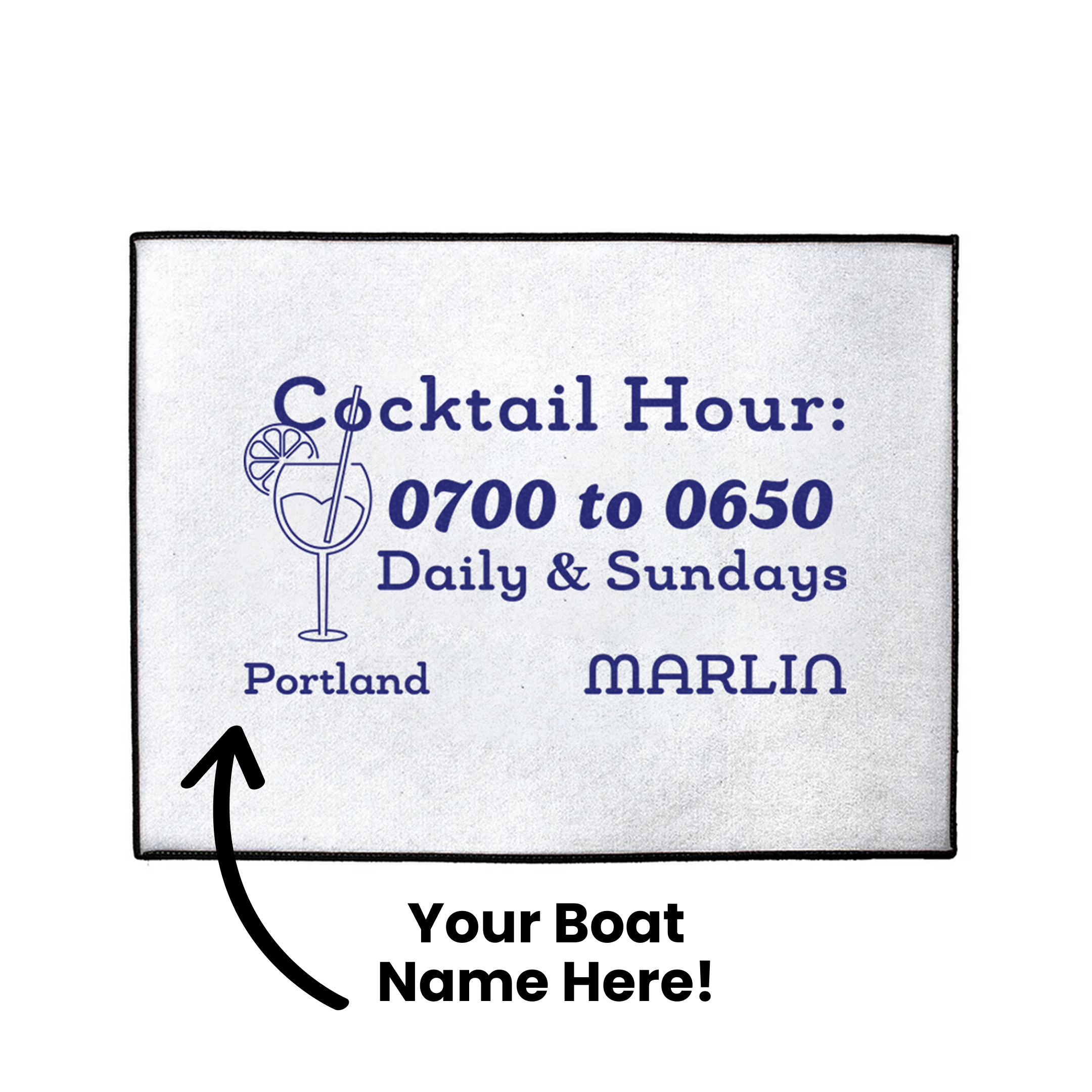 Custom Cocktail Dock Mat