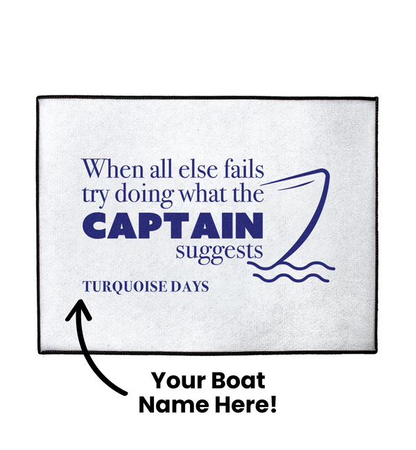 Custom Captain's Suggestion Dock Mat