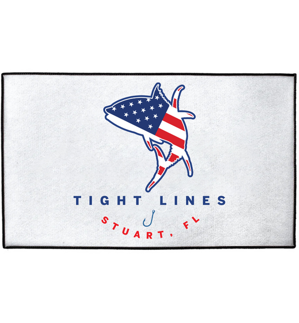 Custom Stars & Stripes Tuna Dock Mat