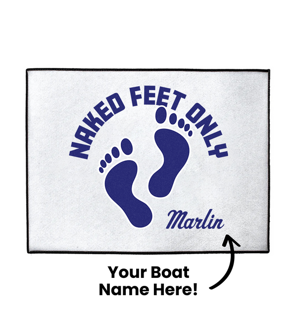 Custom Naked Feet Dock Mat