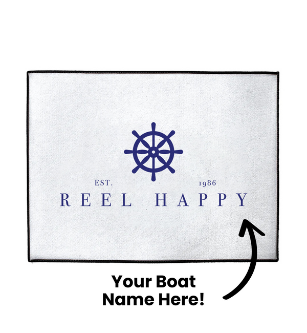 Custom Modern Ship Wheel Dock Mat