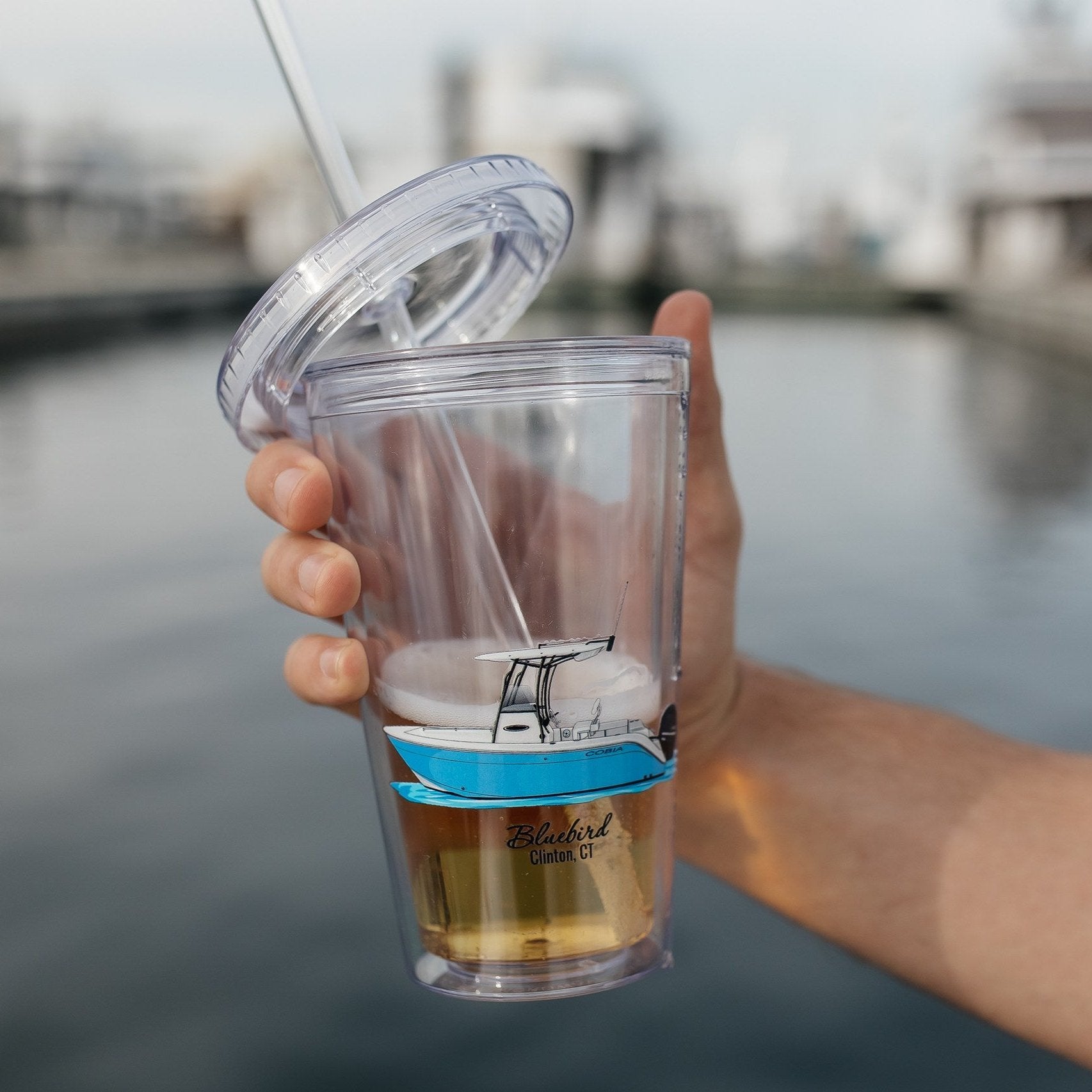 Custom Acrylic Tumbler with Straw