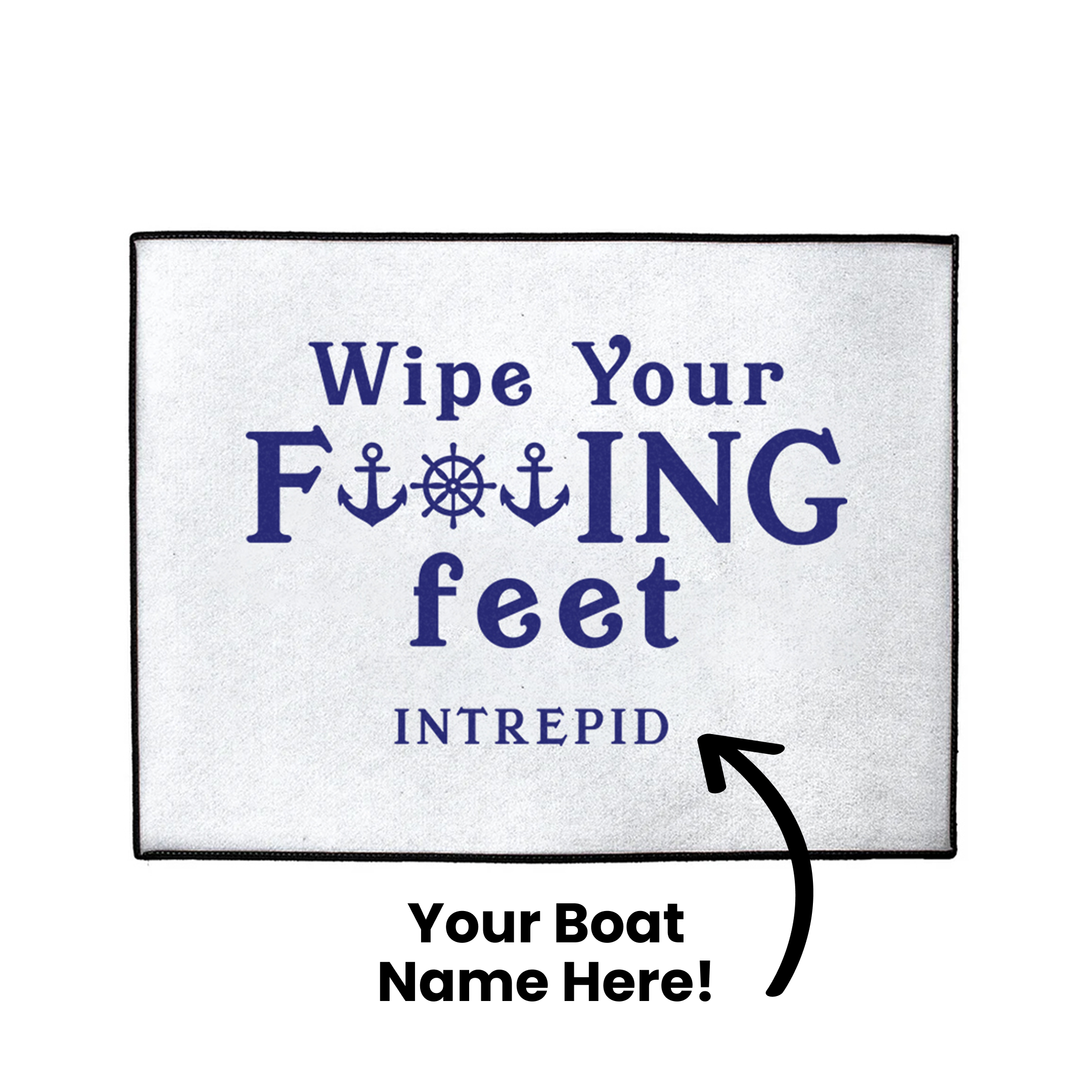 Custom Wipe Your Feet Dock Mat