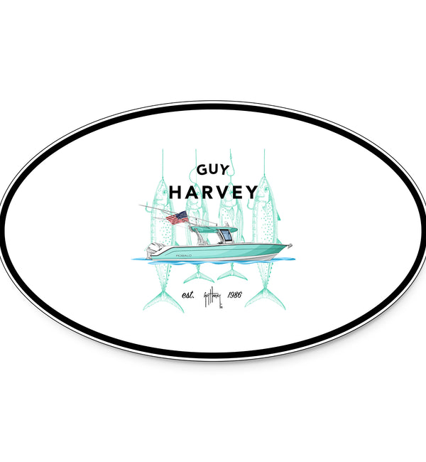 Guy Harvey Rig Masters Custom Oval Boat Stickers