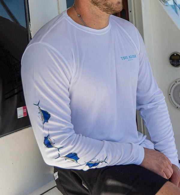 Full Color Fish-Sleeve Dri-Fit Long Sleeve Custom Shirts