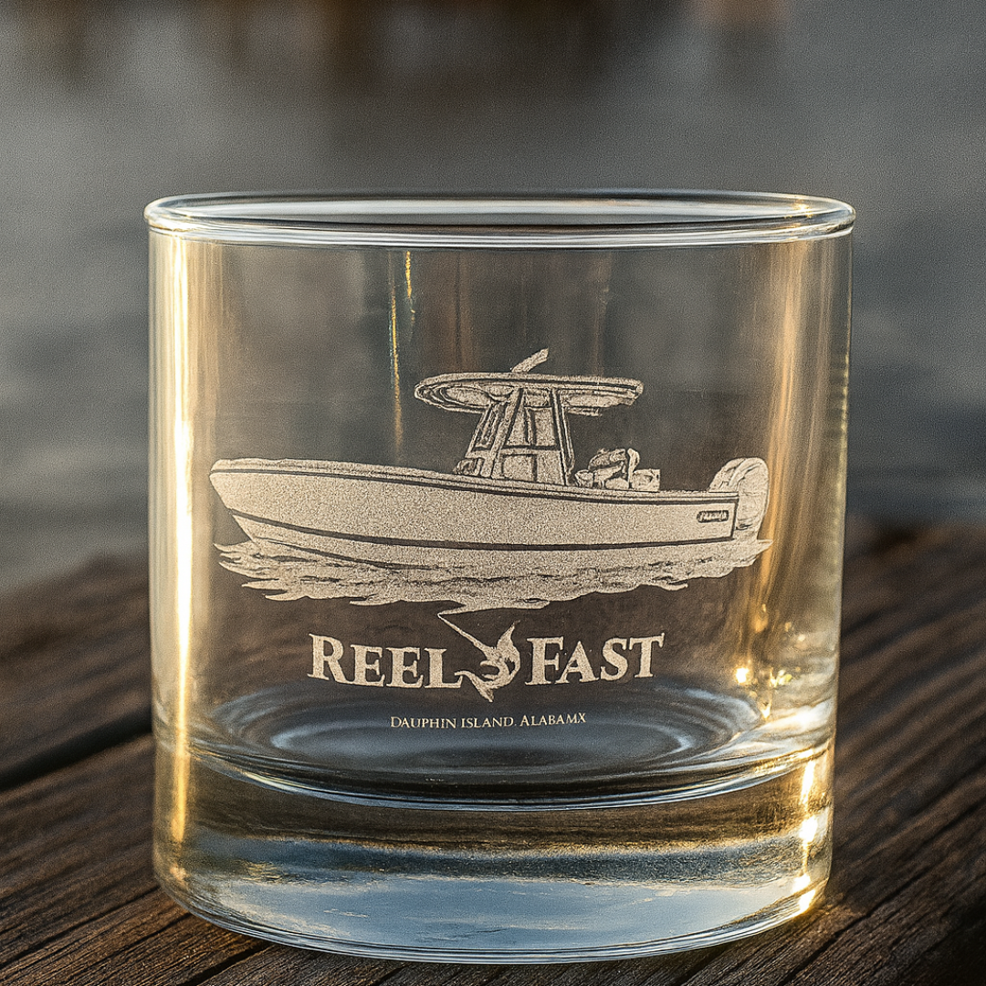 Custom Side Engraved Bar Glass