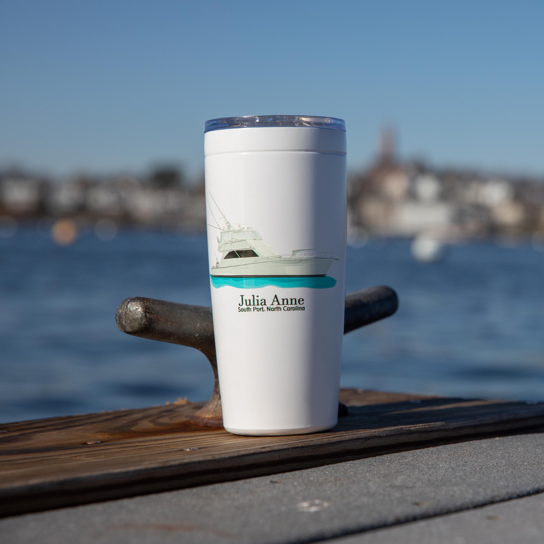 Custom 20 oz. Stainless Steel Boat Tumbler