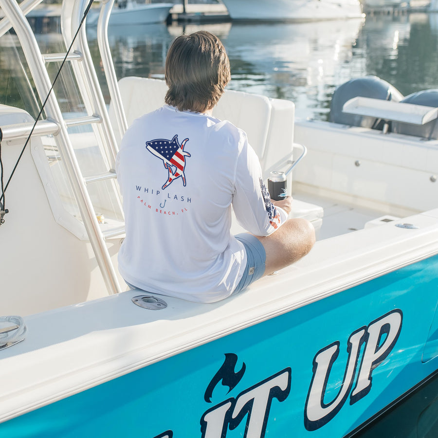 Custom Stars and Stripes Long Sleeve Dri-Fit Shirts