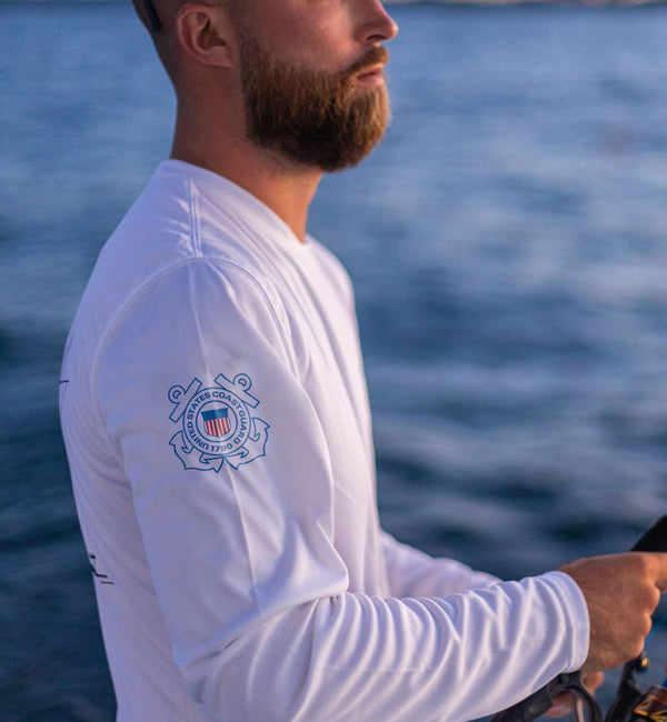 Custom Armed Forces Crest Dri-Fit Boat Shirts - Long Sleeve