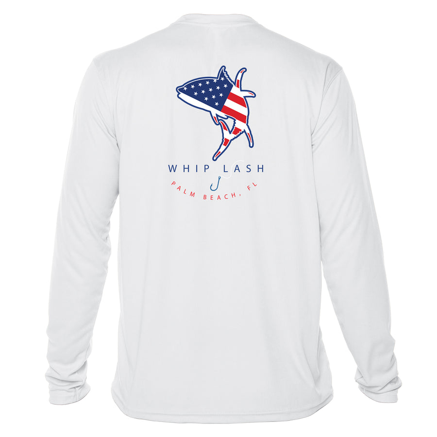Custom Stars and Stripes Long Sleeve Dri-Fit Shirts