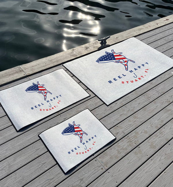 Custom Stars & Stripes Tuna Dock Mat