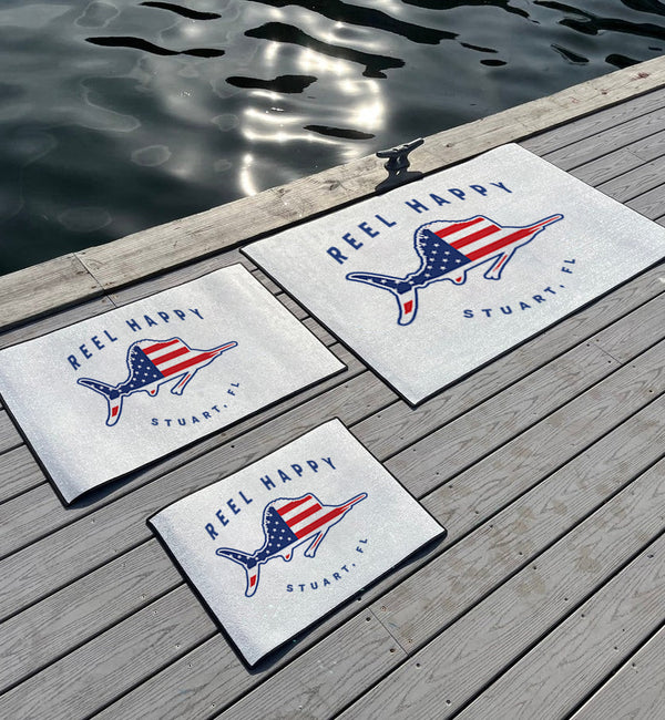 Custom Stars & Stripes Billfish Dock Mat