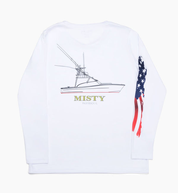 American Flag Dri-Fit Long Sleeve Custom Shirts