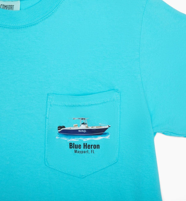 Custom Cotton Boat T-Shirts With Front Pocket