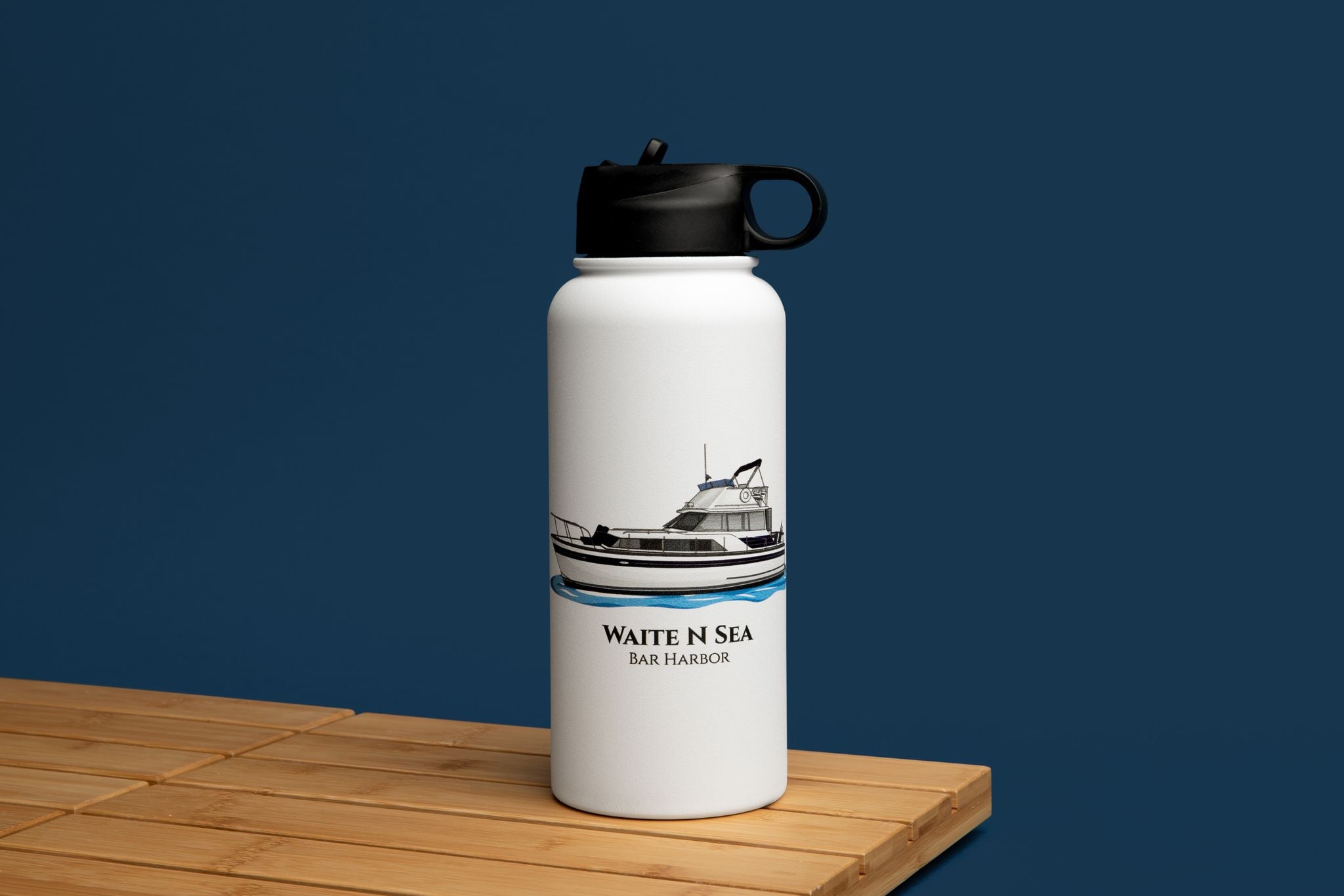 32oz. White Stainless Steel Water Bottle by Celebrate It™