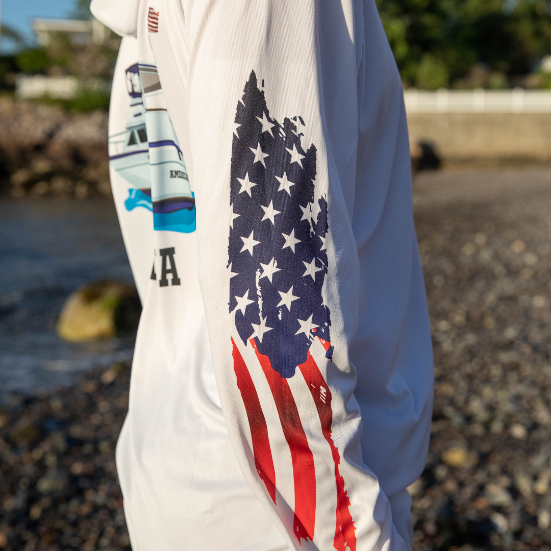 American Flag Dri-Fit Long Sleeve Custom Shirts