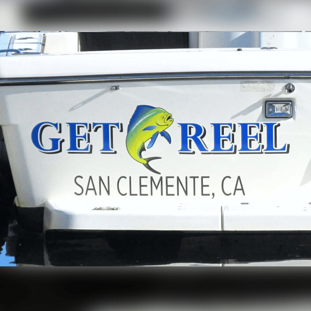 Catching Rays Boat Lettering Vinyl Boat Lettering Near You | The Custom Captain Experts