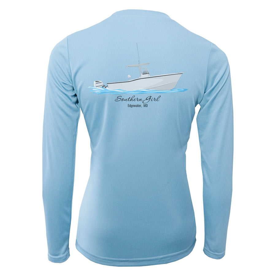 Womens Dri-Fit Custom Boat Shirts - Long Sleeve