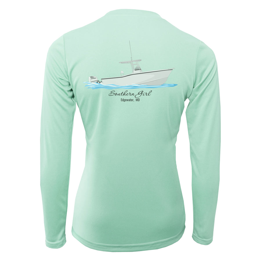 Womens Dri-Fit Custom Boat Shirts - Long Sleeve