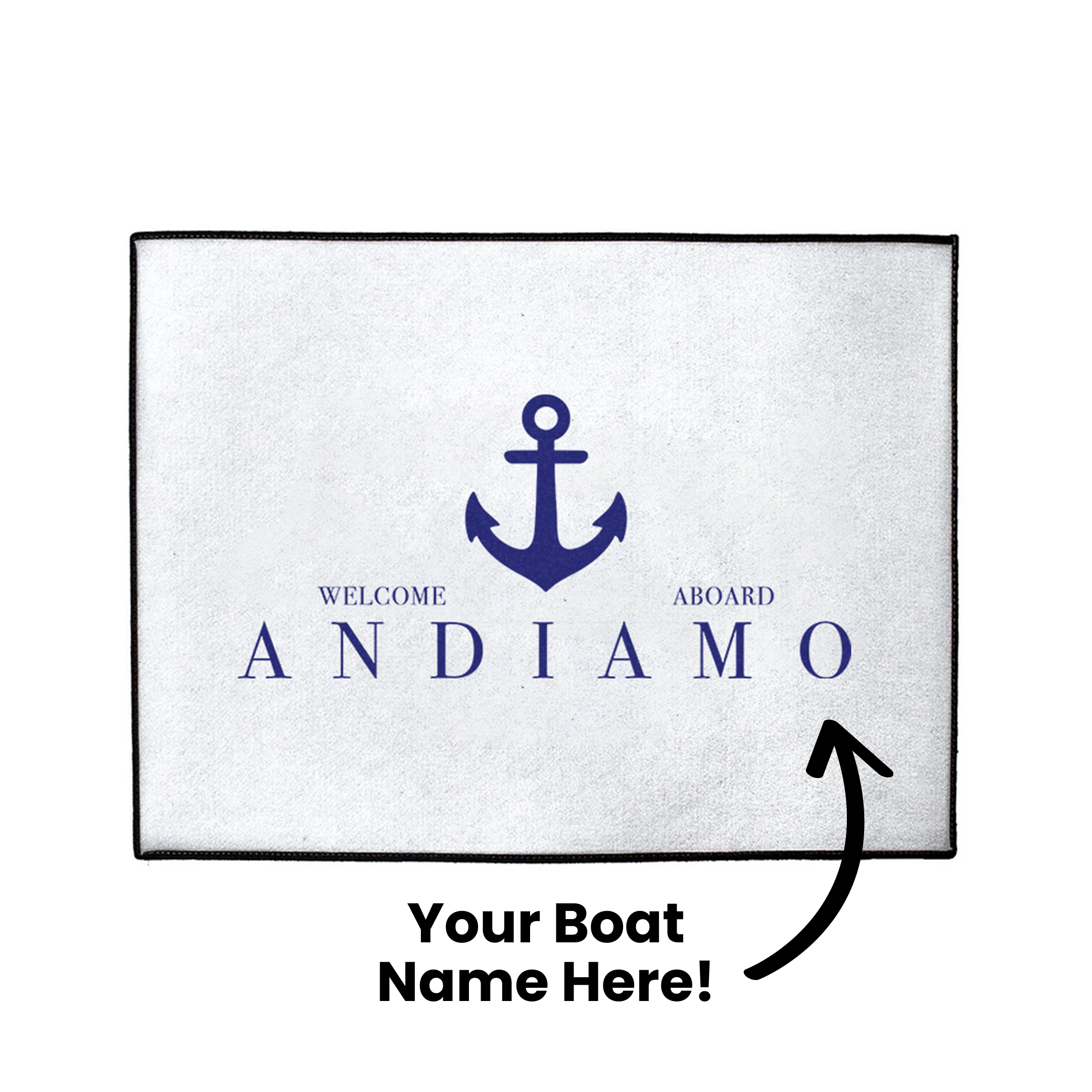 Custom Modern Anchor Dock Mat