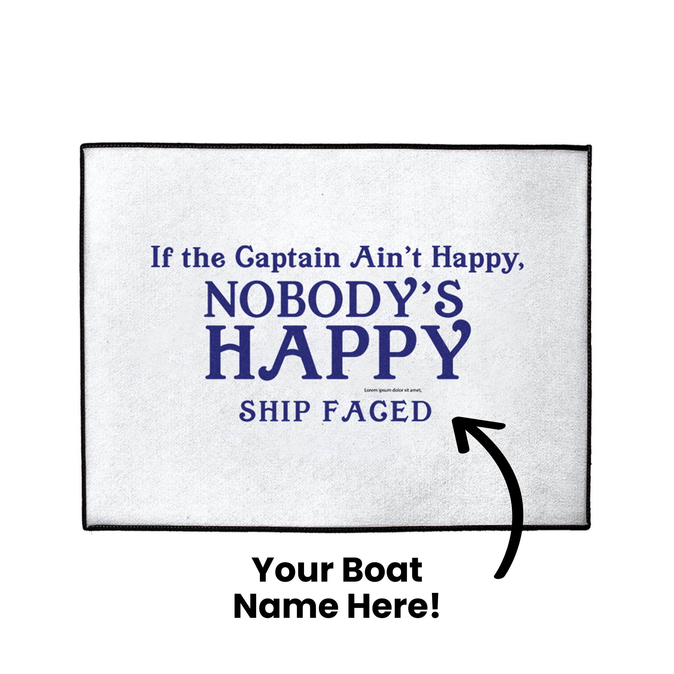 Custom Captain's Call Dock Mat