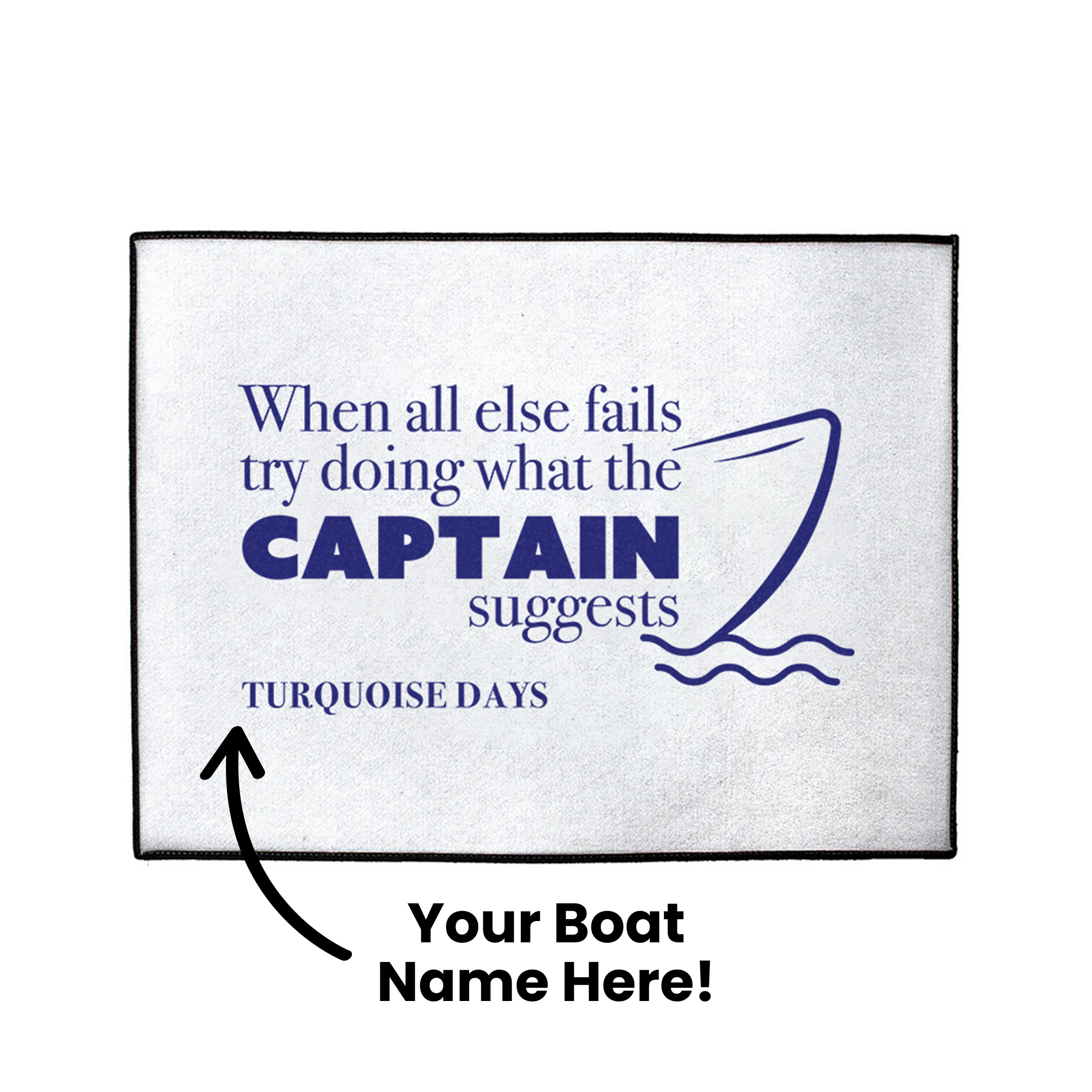Custom Captain's Suggestion Dock Mat