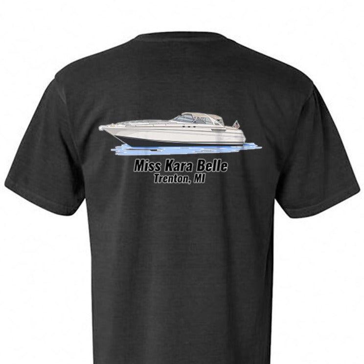 Custom Cotton Boat T-Shirts (No Pocket)