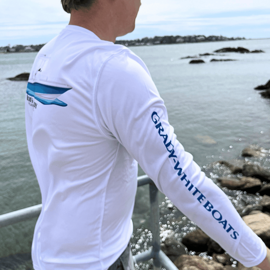 Ocean+Coast I Blue Long Sleeve Men’s Fishing Shirt dry fit