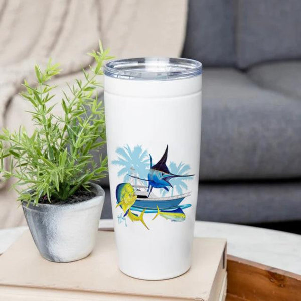 Guy Harvey Custom 20 oz. Stainless Steel Boat Tumbler