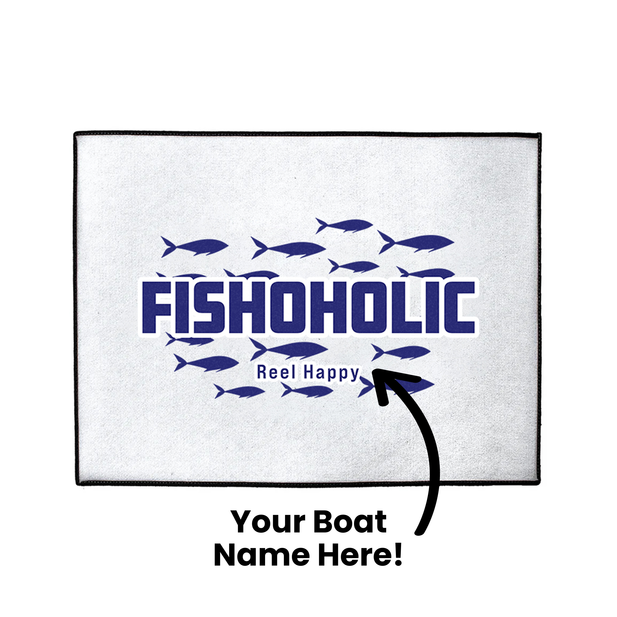 Custom Fishoholic Dock Mat