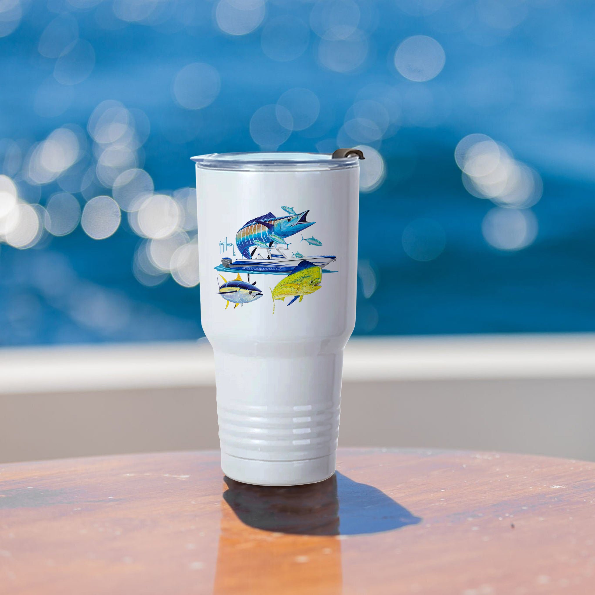 Guy Harvey Wahoo Yellowfin & Mahi Custom 30 oz XL Insulated Tumbler