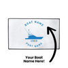 Personalized Boat Silhouette Indoor/Outdoor Dock Mat