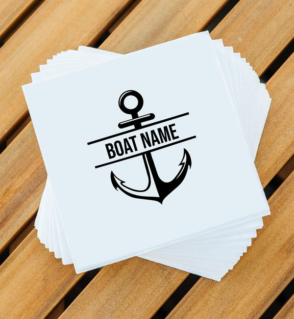 Custom Nautical Cocktail Napkins