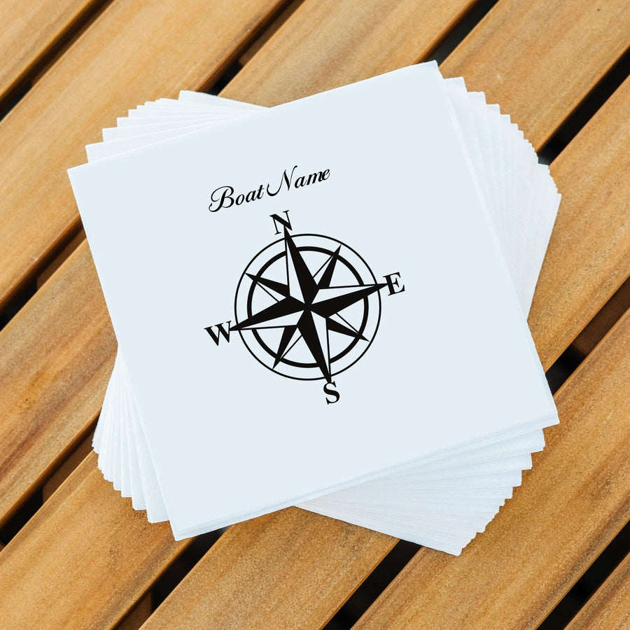 Custom Nautical Cocktail Napkins