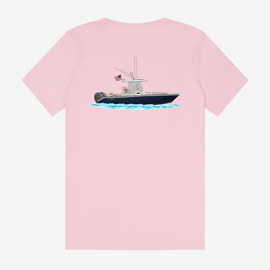 Womens Cotton Custom Boat T-Shirts - Short Sleeve