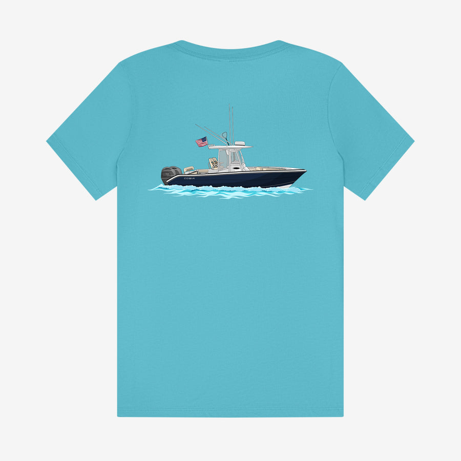 Womens Cotton Custom Boat T-Shirts - Short Sleeve