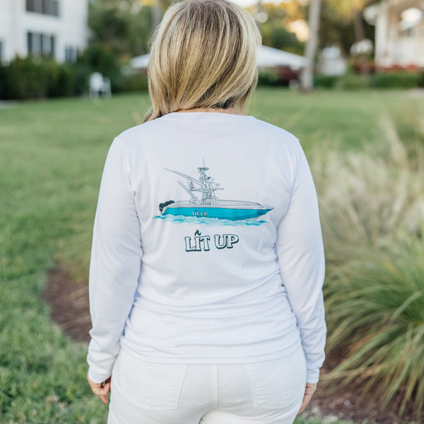 Womens Dri-Fit Custom Boat Shirts - Long Sleeve