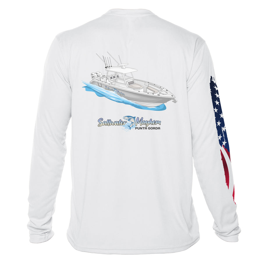 American Flag Dri-Fit Long Sleeve Custom Shirts