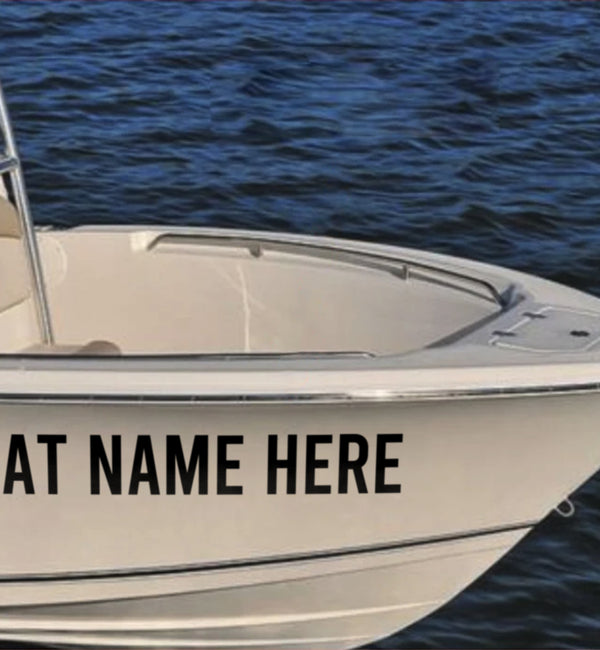 Boat Name Decal