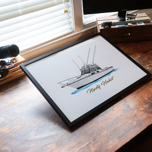 Custom Boat Print
