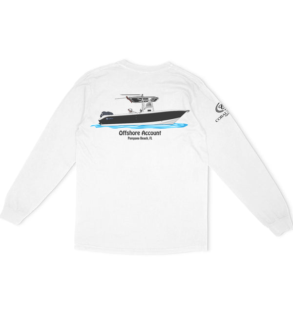 Cobalt Cotton Long Sleeve Custom Shirts