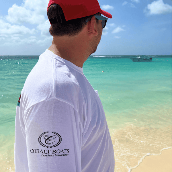 Cobalt Cotton Long Sleeve Custom Shirts
