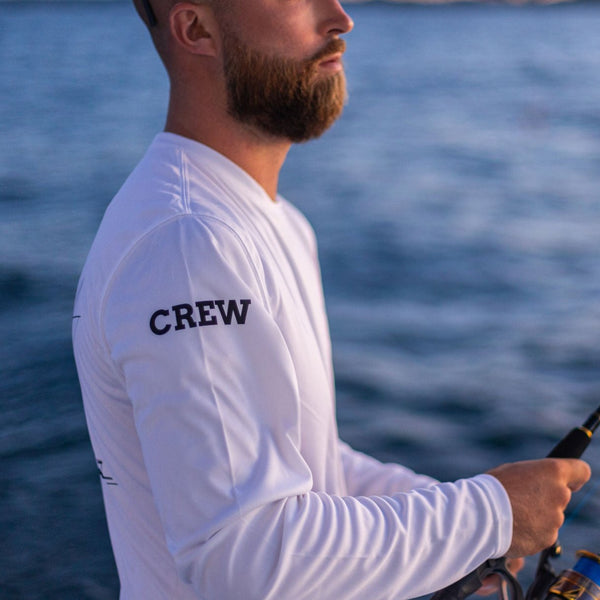 Mens Captain & Crew Drifit Custom Boat Shirts - Long Sleeves