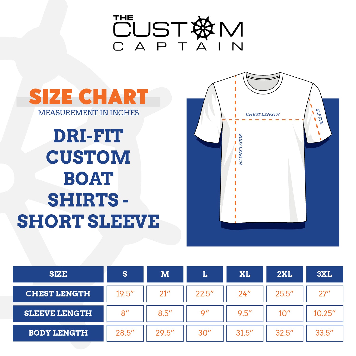 Chart mens short sleeve dri fit