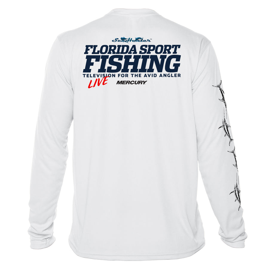 FSFTV Black & White Fish-Sleeve Dri-Fit Long Sleeve Shirts