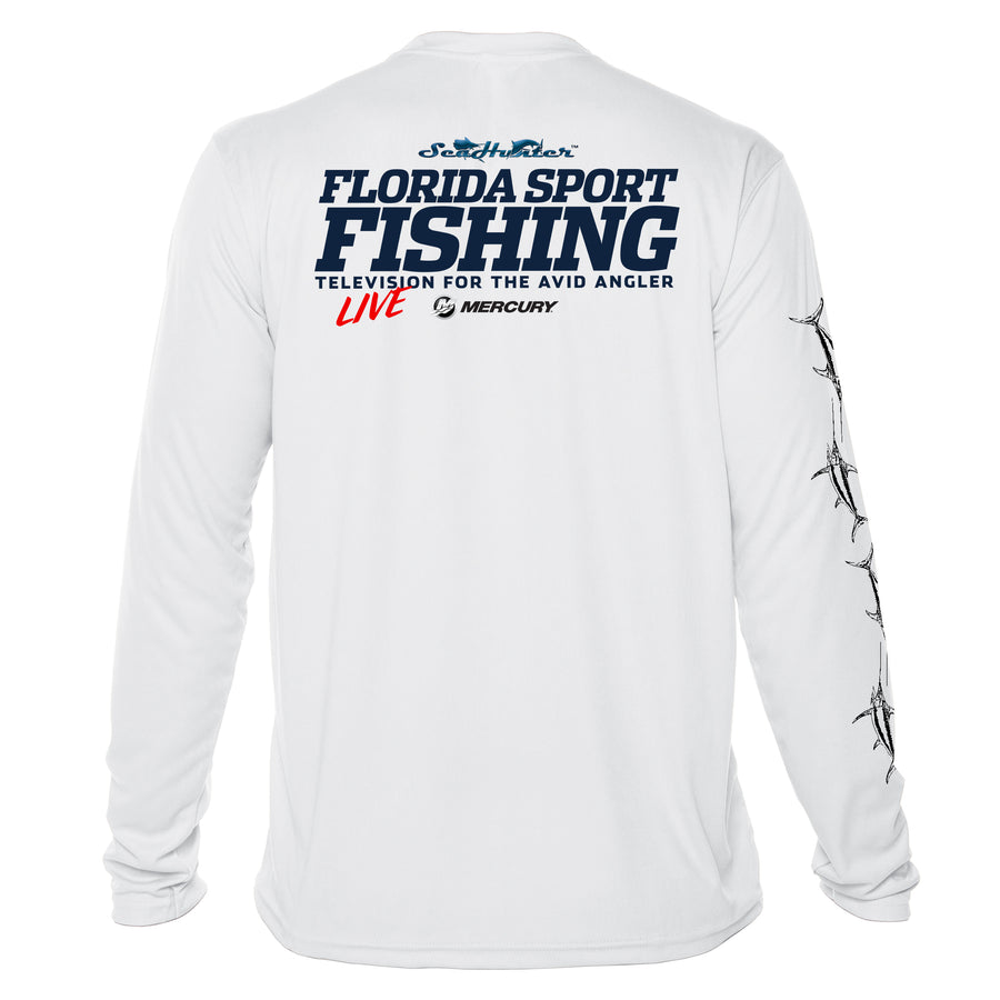 FSFTV Black & White Fish-Sleeve Dri-Fit Long Sleeve Shirts