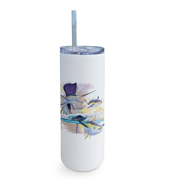 Guy Harvey Blue Marlin & Mahi Custom Skinny Tumblers