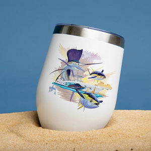 Guy Harvey Sailfish & Yellowfin Tuna Custom Wine Tumblers