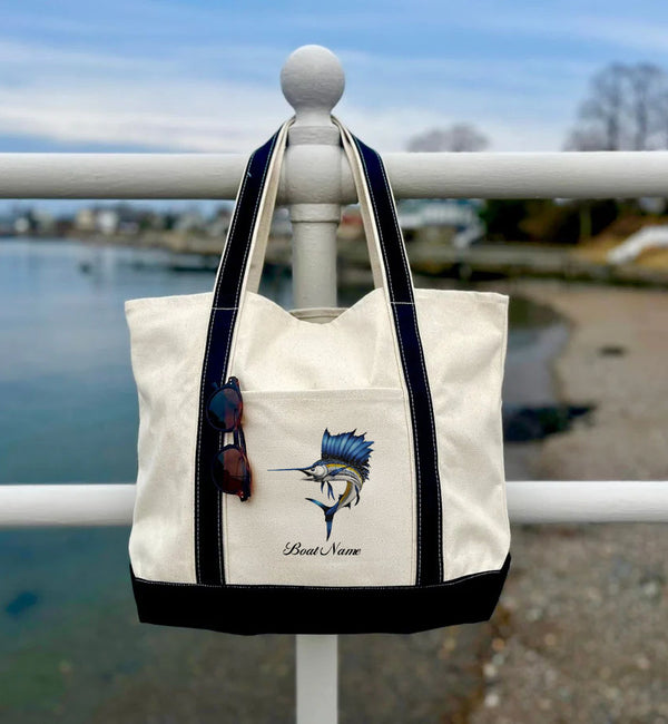 Custom Fish Graphic Tote Bag