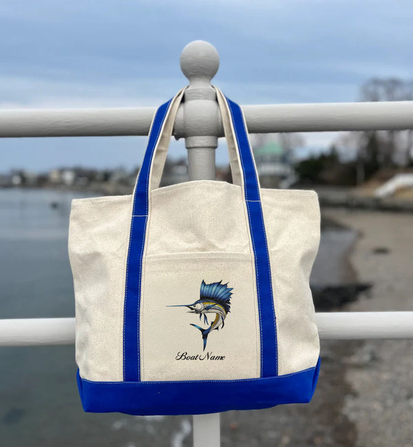 Custom Fish Graphic Tote Bag